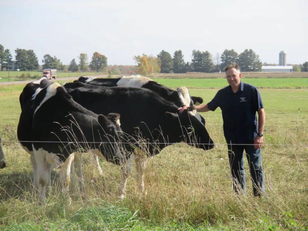 Kevin Mahalko manages a family-run organic dairy farm near Gilman. (Photo supplied)