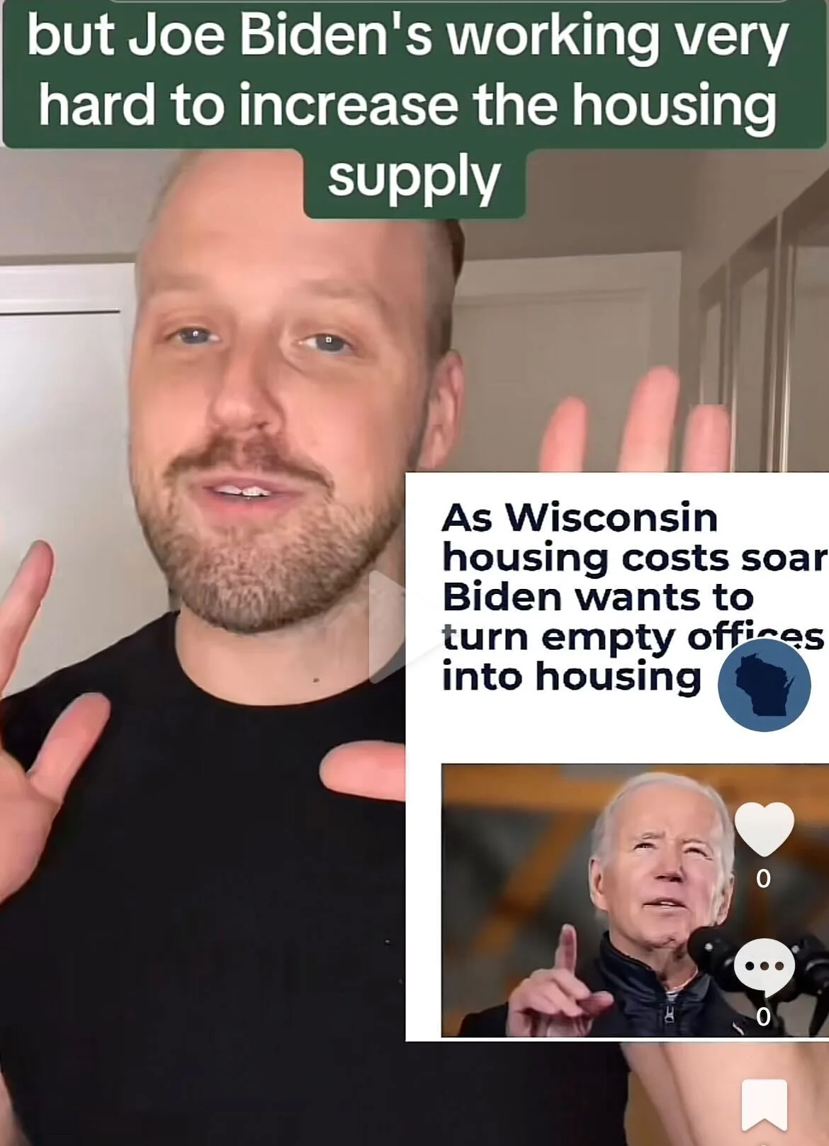 VIDEO: As Wisconsin Housing Costs Soar, Biden wants to Turn Empty Offices into Housing VIDEO: As Wisconsin Housing Costs Soar, Biden wants to Turn Empty Offices into Housing