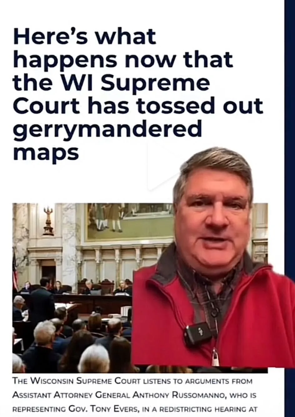 VIDEO: Update on the Wisconsin Supreme Court Gerrymandering Case VIDEO: Update on the Wisconsin Supreme Court Gerrymandering Case