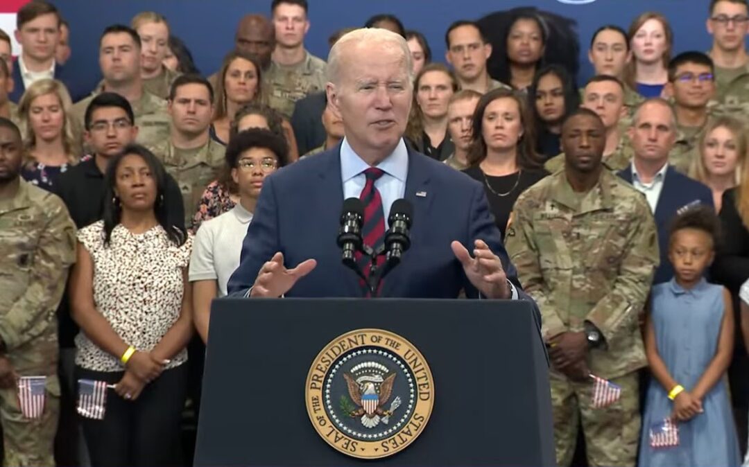 ‘God Bless Our Troops:’ How Biden’s signature speech-ender continues to have an impact